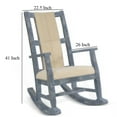 thumbnail image 5 of Rena Rocking Chair, Cushion Seat and Back, Blue Mahogany Mindy Wood, 5 of 6