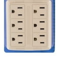 thumbnail image 6 of Bright Way Outlet Adapter Wall Tap 6 Outlet Power 125V 15 Amp White, 6 Pack, 6 of 6