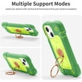 thumbnail image 4 of KOMI Compatible with iPhone 14 Pro Max Case 6.7 Inch with Built-in 360°Rotating Ring Stand, Military Grade Drop Protection Full Body Rugged Heavy Duty Protective Cover Avocado, 4 of 4