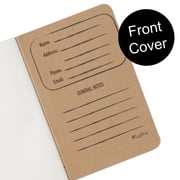 Urby Left Handed Notebooks Field Pocket Note Size, 5.5'' X 3.5'', 72 Pages. 3pk mixed