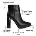 thumbnail image 2 of Journee Collection Womens Marnnie Pointed Toe Platform Ankle Booties, 2 of 6