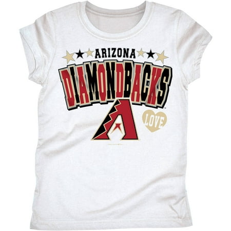 MLB Arizona Diamondbacks Girls Short Sleeve Team Color Graphic