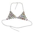 thumbnail image 3 of Sujetador de cadena para mujer, top de cadena, sin mangas, brillante, accesorios de disfraz, lencería elegante para discoteca, verano, playa, Halloween, rave. Multicolor, 3 of 8
