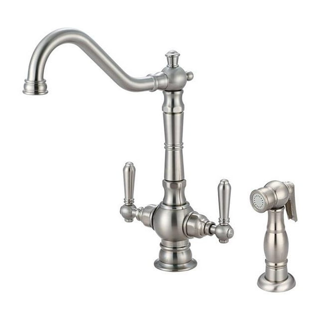Americana 2AM401-BN 2 Hole Two Handle Kitchen Faucet - Brushed Nickel