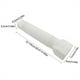 thumbnail image 3 of Extensiones de bajante de canalón de 1,5 m de largo, tubo de drenaje extensor para bajante de 6,5 cm × 8,5 cm y bajante de 9 cm × 11 cm, tubo flexible estirado de 1,5 m de longitud, blanco, 3 of 9