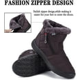 thumbnail image 6 of Womens Snow Boots Winter Fur Lined Ankle Boots Ladies Side Zipper Warm Lightweight Booties Outdoor Anti-Slip Girls Walking Boots, 6 of 13