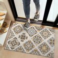 thumbnail image 2 of Bohemian Retro Floral Non-Slip Entryway Door Mat,Boho Indoor Decor Durable Low Plush Door Mat,Washable Welcome Rug for Patio Hallway Home Decor 20x32 Inches, 2 of 7