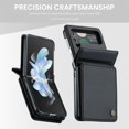 thumbnail image 4 of SaniMore for Samsung Galaxy Z Flip 4 Wallet Case, RFID Blocking PU Leather Kickstand Credit Slots Flip Folio Protective Case, Double Magnetic Clasp Durable Shockproof Cover for Z Flip 4, Black, 4 of 7