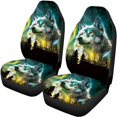 thumbnail image 5 of Pzuqiu Wolf Car Seat Covers Full Set Non-Slip, for Car Seats Sedan Seats Automotive Seats Suitable for Cars Trucks, 5 of 10