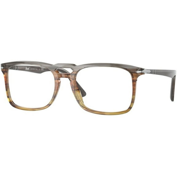 Persol Eyeglasses PO3277V 1137 54mm Stripped grey gradient brown / Demo Lens