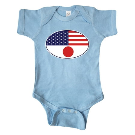 

Inktastic Japanese American Flag Gift Baby Boy or Baby Girl Bodysuit