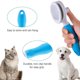 thumbnail image 5 of Cat Grooming Brush Cleaning Oil Head Brush Pet Grooming Brush Tool Pet Massage - Self Cleaning Blue, 5 of 5
