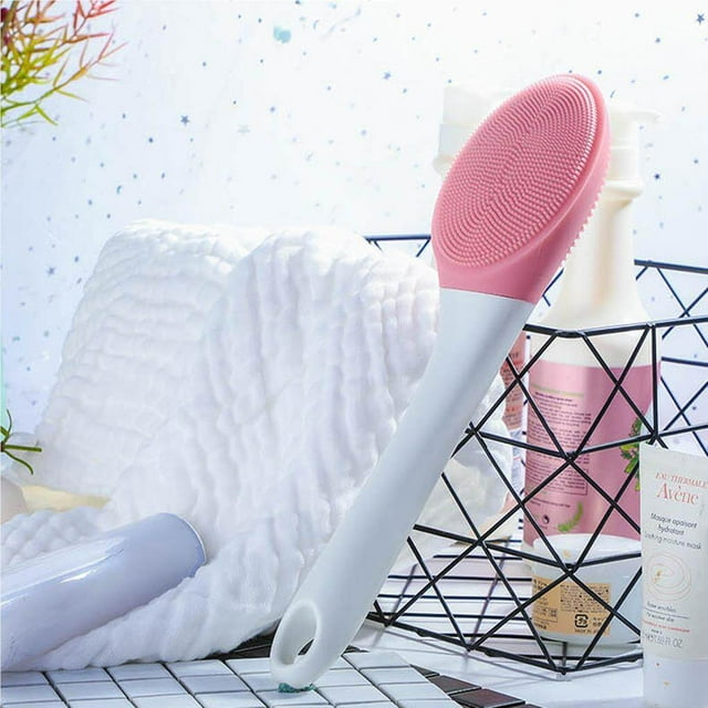 Double-face Longue Poignée Brosse de Bain Électrique Masseur 3 Niveau Réglable Vibration Électronique Corps Massage Douche Brosse