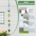 thumbnail image 6 of Decorative Hummingbirds Water Chain Drainage System Windchimes Garden Decors, 6 of 7