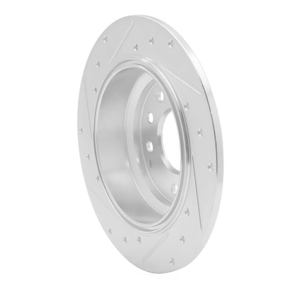 Dynamic Friction Company 631-59041R DFC Brake Rotor - Drilled And Slotted - Silver