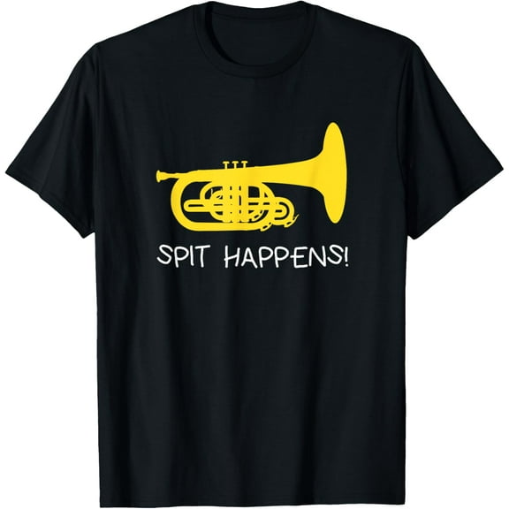 Funny Mellophone T-Shirt spit happens marching band gift