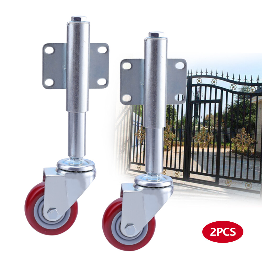 Gate Wheel, Heavy Duty Spring Loaded Swivel Caster, Shock Absorption Door Caster Wheels