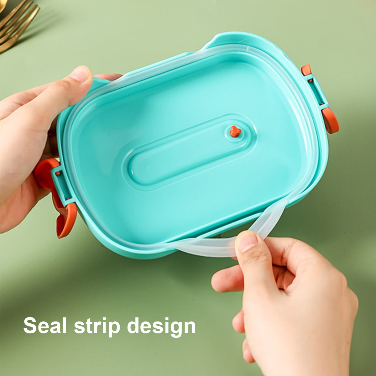 Hotbest Portable Food Warmer School Lunch Box Bento Thermal Insulated Food Container Stainless Steel Insulated Square Lunch Box for Children, Kids and