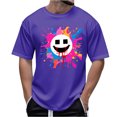 thumbnail image 1 of Tops para hombre, blusas y camisas de cuello redondo y manga corta para hombre, camiseta estampada de Halloween para hombre, top de cuello redondo y manga corta para hombre., 1 of 4