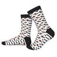 thumbnail image 2 of KLL Christmas Dachshund Print Cool Socks Men's Women's Crew Socks Funny Crazy Novelty Stockings, 2 of 7
