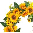 thumbnail image 4 of Artificial Flower Wreath Sunflower Wreath Rattan Hoop Front Door Wreath Hanging Ornament for Holiday Wedding Backdrop Home Indoor Outdoor, 4 of 5