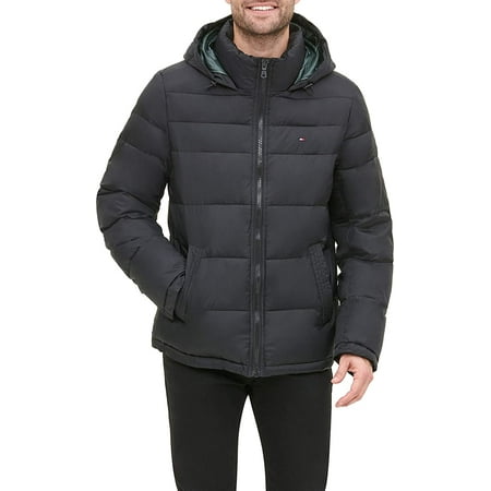 Tommy Hilfiger Men's Classic Hooded Puffer Jacket (Regular and Big ...