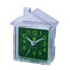 thumbnail image 1 of Reloj despertador con esfera luminosa silenciosa de color verde acrílico transparente, 1 of 1
