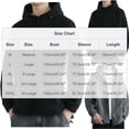 thumbnail image 3 of YLSDY Mens Zip Up Hoodies Oversized Fleece Long Sleeve Drop Shoulder Hooded Sweatshirt Coat Trendy Vintage Streetwear Jacket Black XXL, 3 of 8