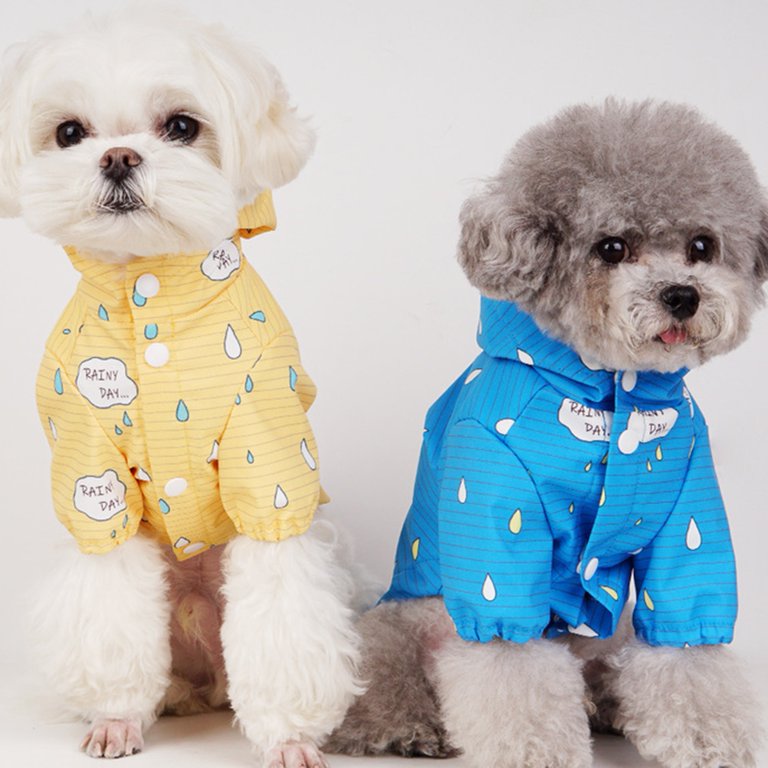 jiaroswwei Comfortable Pet Raincoat Windproof Cotton All-season Reflective  Pet Rain Jacket Dog Supplies - Walmart.com