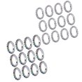 thumbnail image 3 of 12 Uds. Anillo de cristal blanco de una hilera brillante elástico Simple para mujer ajustable- Plata + blanco Yuyangstore Anillos elásticos para mujer, 3 of 8