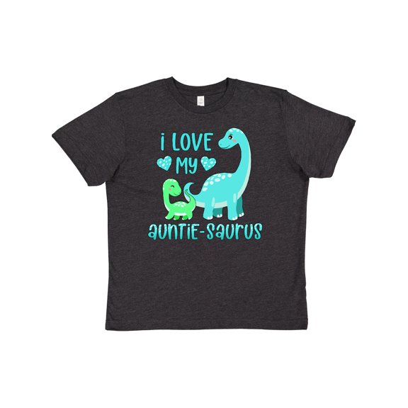 Inktastic I Love My Auntie-saurus Cute Brontosaurus Family Youth T-Shirt