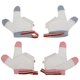 thumbnail image 1 of 2 pares de guantes para niños que dejan de chupar guantes para bebés que dejan de morderse el pulgar guantes portátiles para bebés, 1 of 6