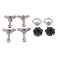 thumbnail image 1 of Kit d'Écrou Fileté à Double Crampon, Crampon Fileté en Acier Inoxydable Compatible pour Camion Lit Ramassage RV ATV, 1 of 7