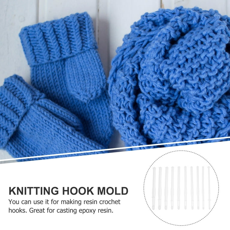 1 Set Of Silicone Crochet Hooks Knitting Needles Set Mold Epoxy