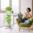thumbnail image 2 of Metal & Wood Plant Stand Indoor & Outdoor Multi Levels lbs Capacity, 2 of 7