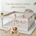 thumbnail image 4 of NimbleRest 59"x59" Large Baby Playpen， Play yard Fence for Toddlers, Gray, 4 of 6