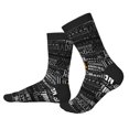 thumbnail image 2 of Sigee Travel for Contrast Design Crew Soft Moisture-Wicking Socks Crew Casual Athletic Stretchy Loose Socks, 2 of 7
