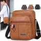 thumbnail image 2 of Bolso bandolera de piel sintética para hombre 2024, bandolera de viaje de gran capacidad para negocios, 2 of 5