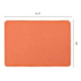 thumbnail image 6 of REGALWOVEN Farmhouse Placemats Set of 4 Cotton Linen Placemats for Dining Table Decor Indoor Outdoor Washable Kitchen Table Mat Wipe Clean Orange 17.7x13inch, 6 of 6