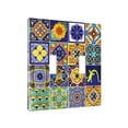 thumbnail image 2 of Mexican Tile Print Light Switch Cover Decorative 2 Gang Double Toggle Switch Plate Covers Mexican Pattern Wall Plates for Light Plates Switch Covers for Room Home Decor, 2 of 7