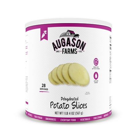 Augason Farms Dehydrated Potato Slices 1 lb 4 oz No. 10 Can