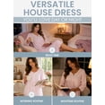 thumbnail image 5 of Casual Nights - Flannel Floral Long Sleeve Nightgowns for Women, Soft Lightweight Cotton & Lace Trim, Comfortable Lounging, Flower Pink Medium, 5 of 7