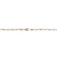 thumbnail image 4 of Gem Stone King 18K Rose Gold Plated Silver White Moissanite and Peach Morganite and Round White Lab Grown Diamond Tennis Bracelet for Women (3.04 Cttw, Gemstone Birthstone, Oval 6X4MM, 7.25 inches), 4 of 4