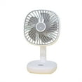 thumbnail image 1 of Naiovety Ventilador de sobremesa La mesita de noche de verano aviva la sala de estar potente y fuerte con refrigeración por aire Electrodomésticos Blanco, 1 of 6
