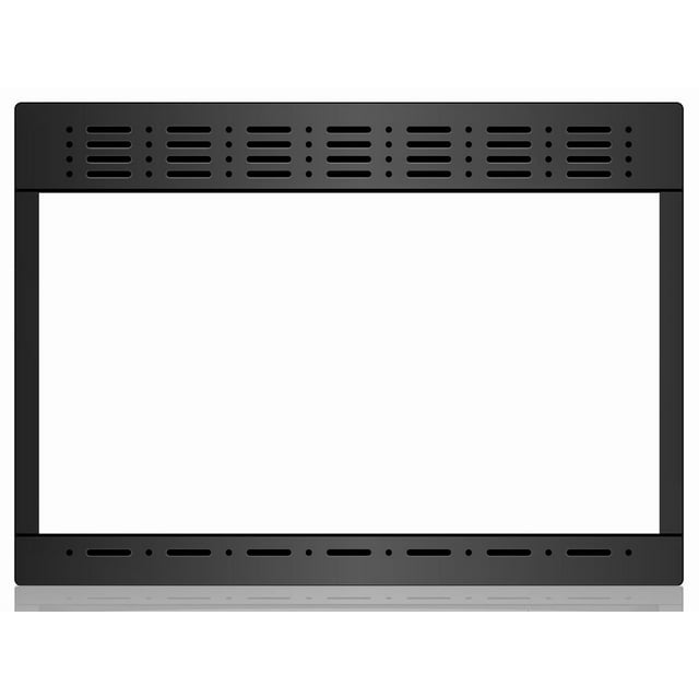 Contoure Microwave Oven Trim Kit RV-TRIM9B Use With Microwave Oven Model RV-980B; 21-1/2 Inch Width x 14-7/8 Inch Height; Black; Stainless Steel