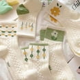 thumbnail image 3 of Calcetines de otoño e invierno para mujer, de tiro medio, de moda, estilo japonés, frescos, con flores pequeñas, de cintura media, para estudiantes, estilo coreano, medias para mujer, 3 of 5