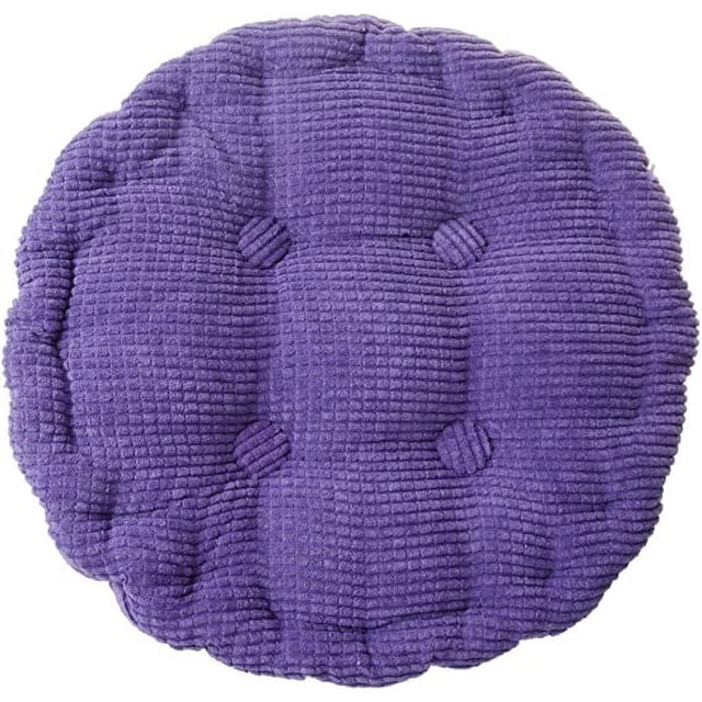XmhyTop Coussin Rond pour Chaise Coussin Tatami Épaissi Intérieur Extérieur (Violet - 40cm)
