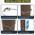 thumbnail image 4 of Regulable Sign Post Mounting Hardware Stainless Steel Brackets Includes Clamps Bolts For Poles Attachments, 4 of 9