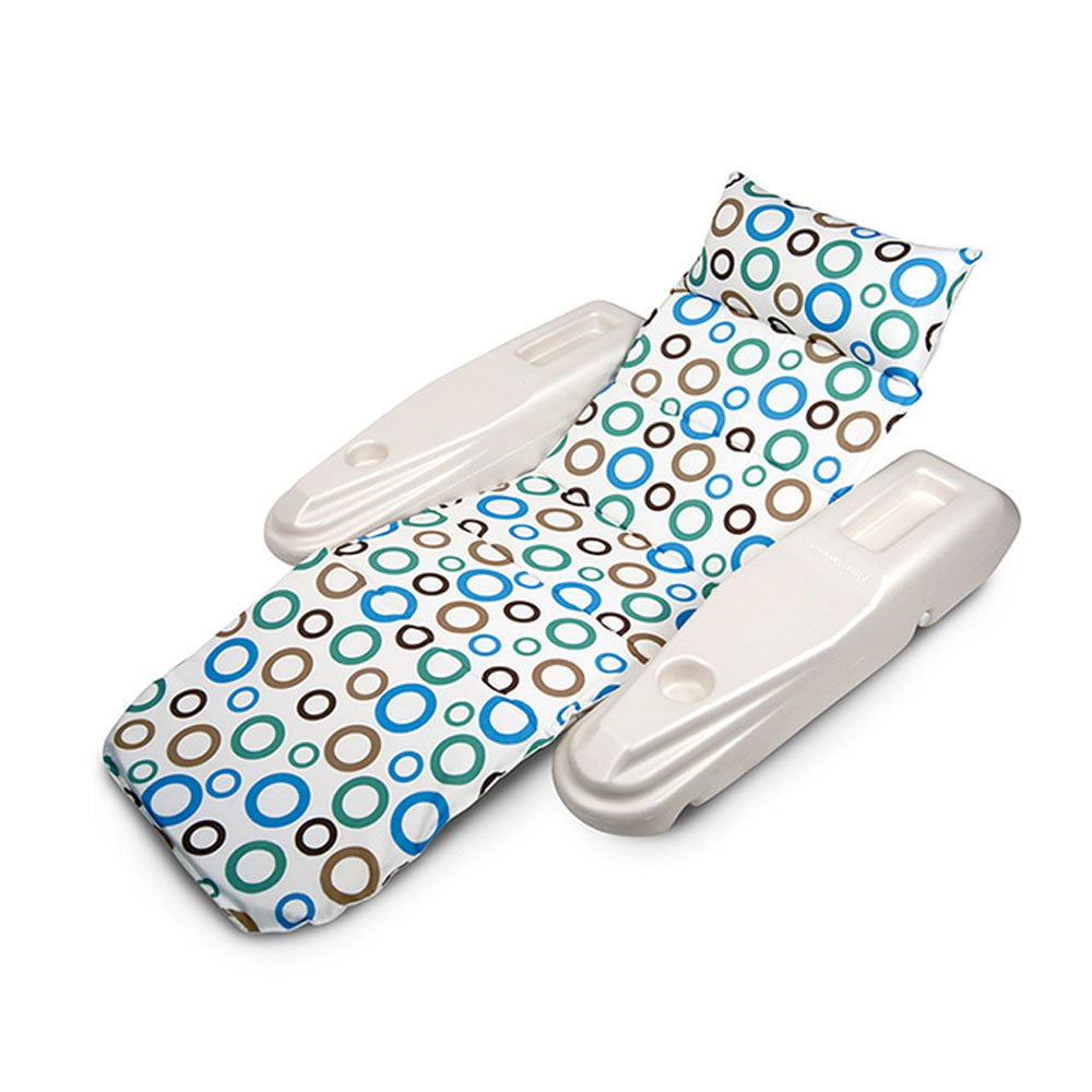 Adjustable Reclining Floating Chaise Lounge Swimming Pool Float Lounger Mod Dots 85334707399 | eBay