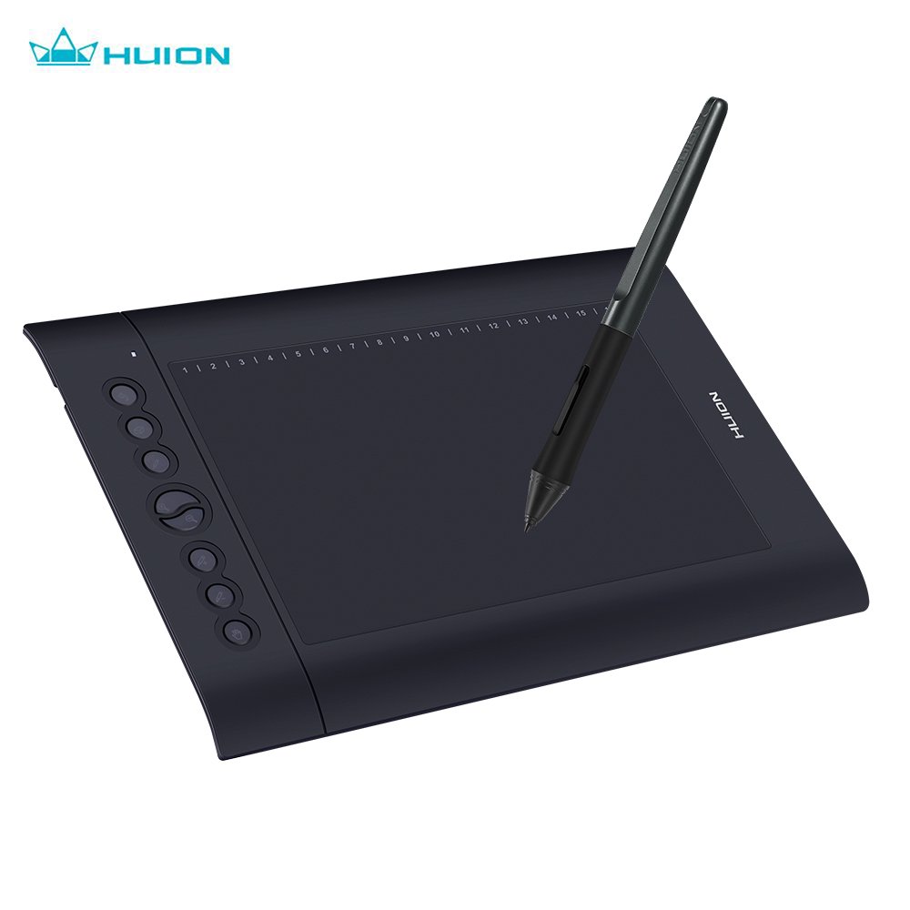 Huion H610 Pro V2 10x6.25 Inch Professional Graphics Drawing Tablet